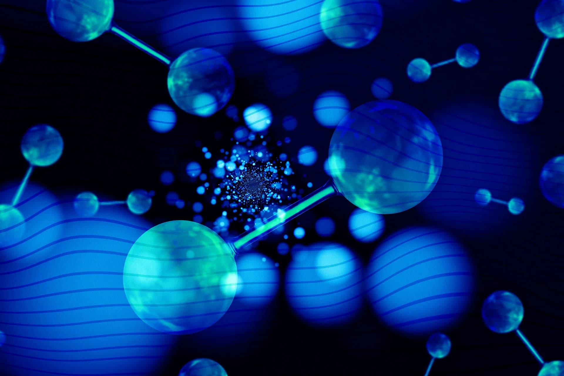 Visualization of molecular spin systems (Source: geralt/Pixabay)